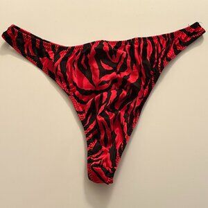 Tiger Silk Thong